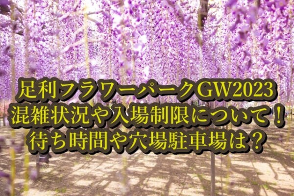 足利フラワーパークgw23混雑状況や入場制限について 待ち時間や穴場駐車場は はいからレストラン